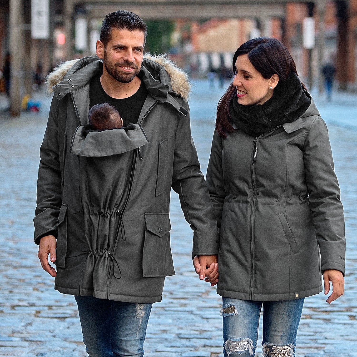 Wombat & Co. Bærejakke til Mænd - Grå - Bærejakke - MamaMilla