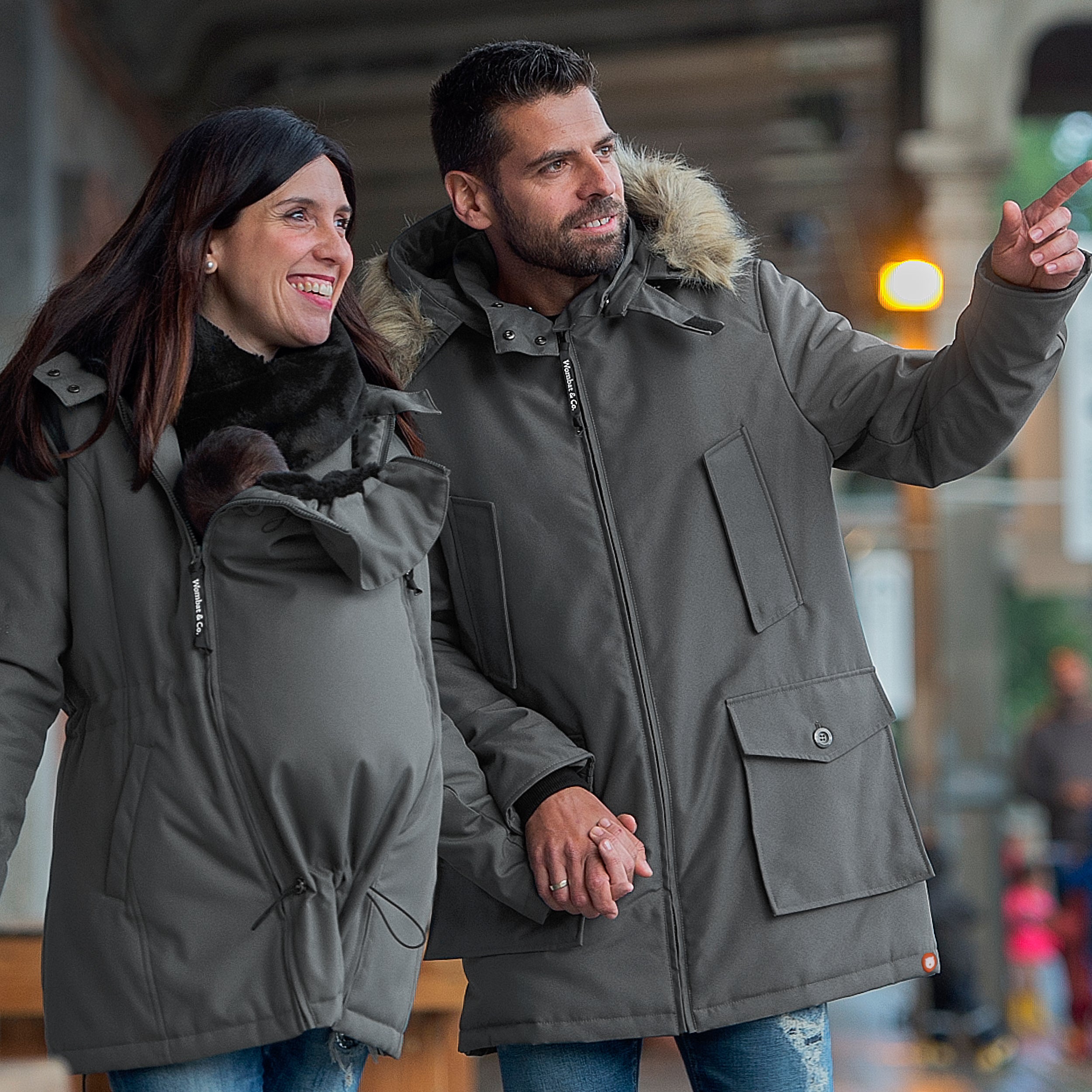 Wombat & Co. Bærejakke til Mænd - Grå - Bærejakke - MamaMilla