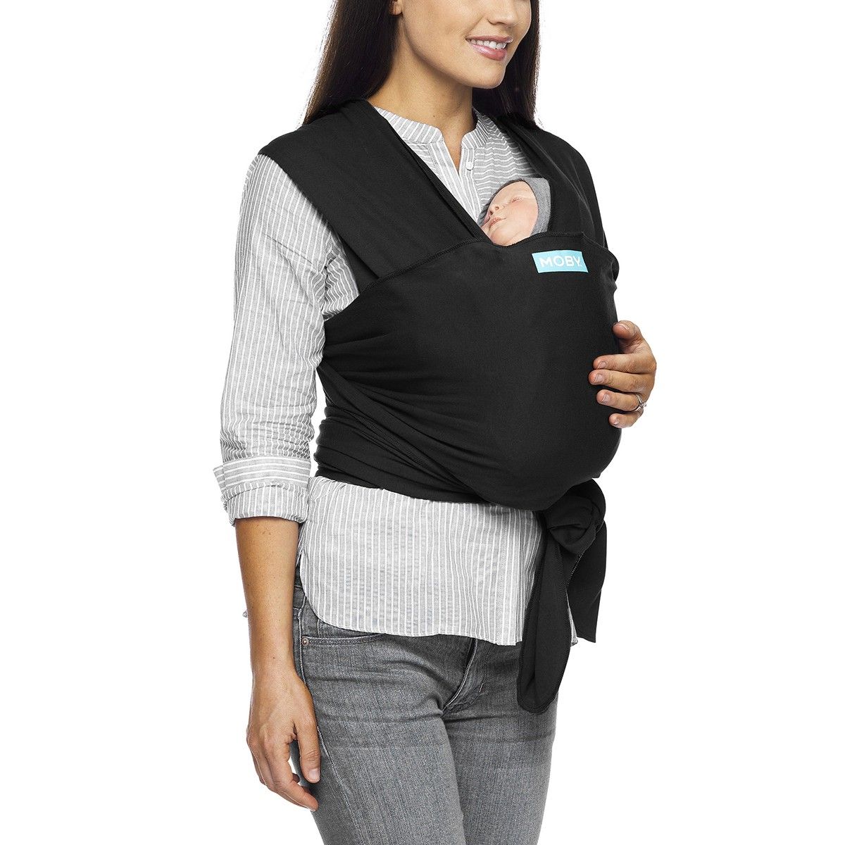 Moby Wrap Classic - Black - Strækvikle - MamaMilla