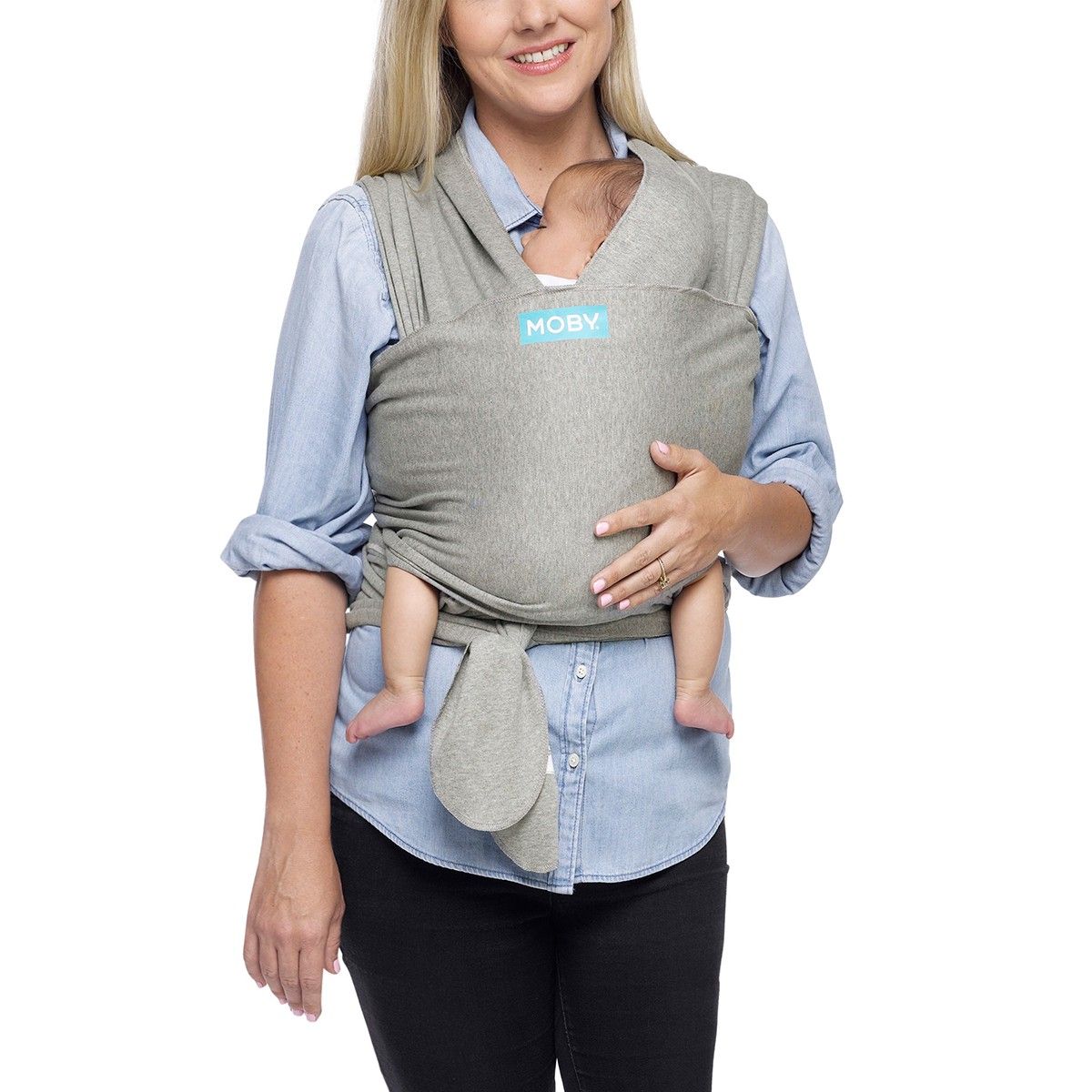 Moby Wrap Classic - Heathered Gray - Strækvikle - MamaMilla