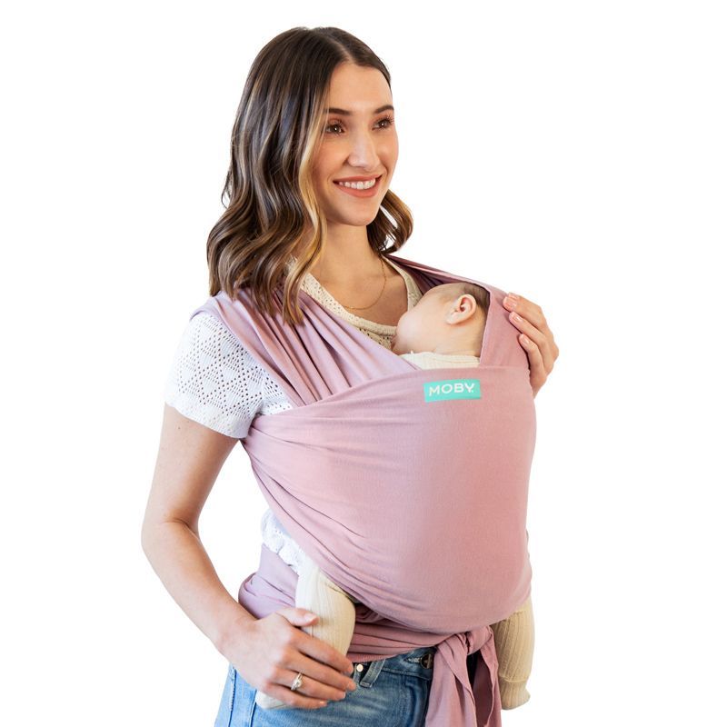 MOBY Wrap Classic - Dusty Rose - Strækvikle - MamaMilla