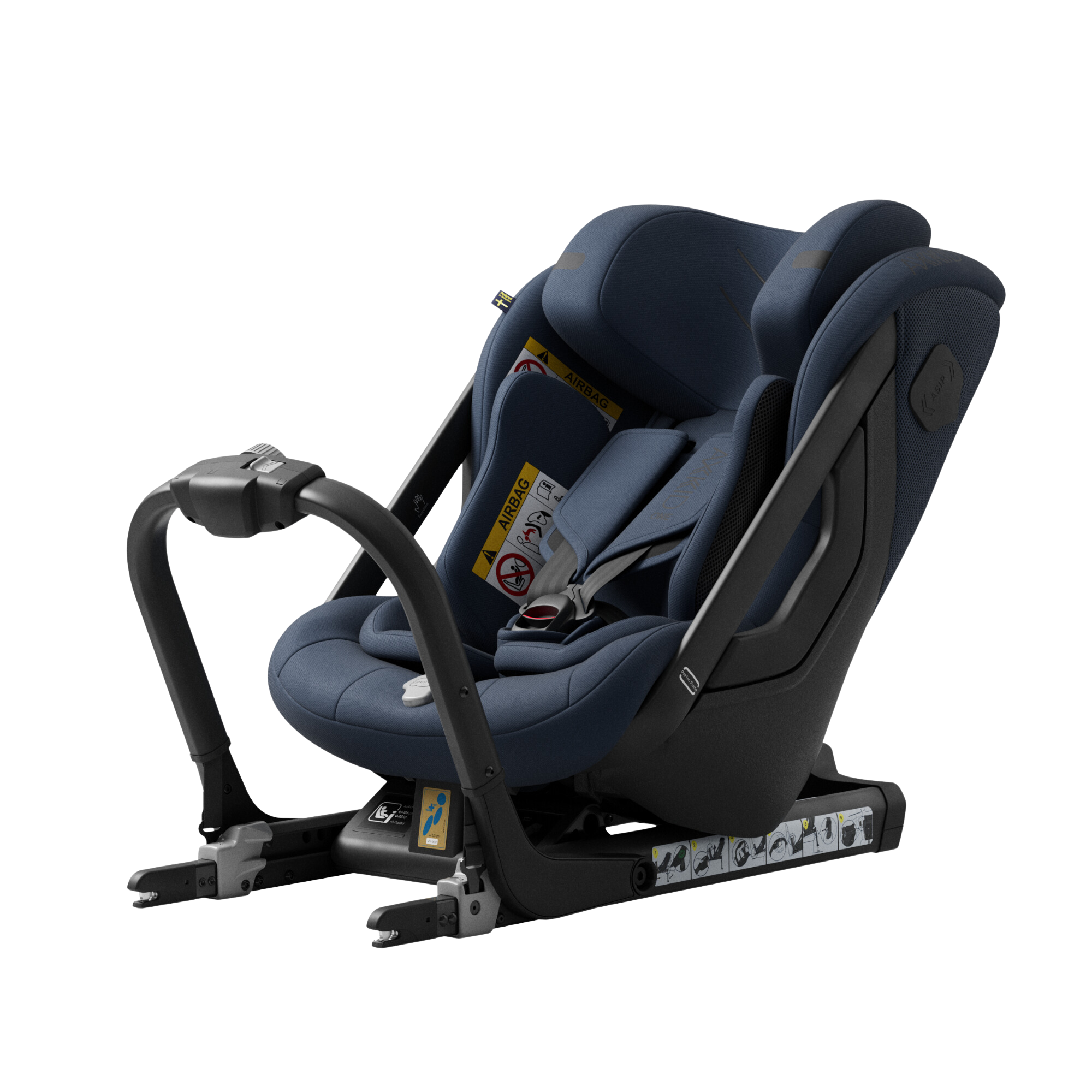 Axkid ONE 3 - Glacier Lake Blue - iSize 61-125 cm - 61-125 cm (3 mdr. til 7 år) - MamaMilla