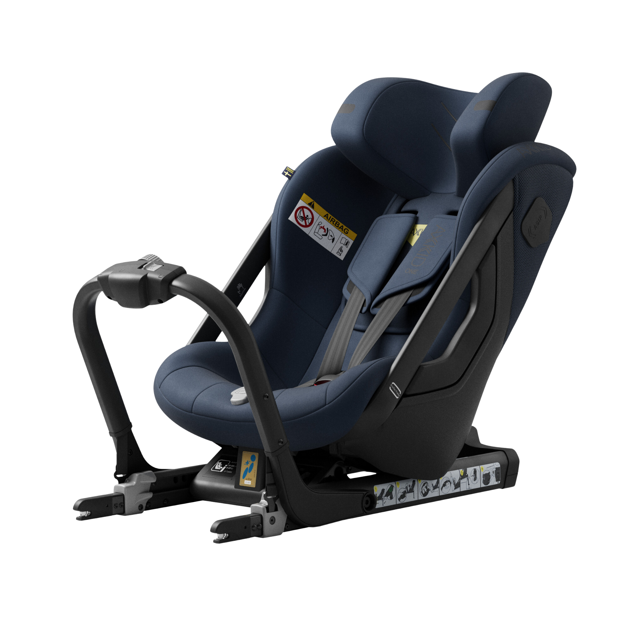 Axkid ONE 3 - Glacier Lake Blue - iSize 61-125 cm - 61-125 cm (3 mdr. til 7 år) - MamaMilla