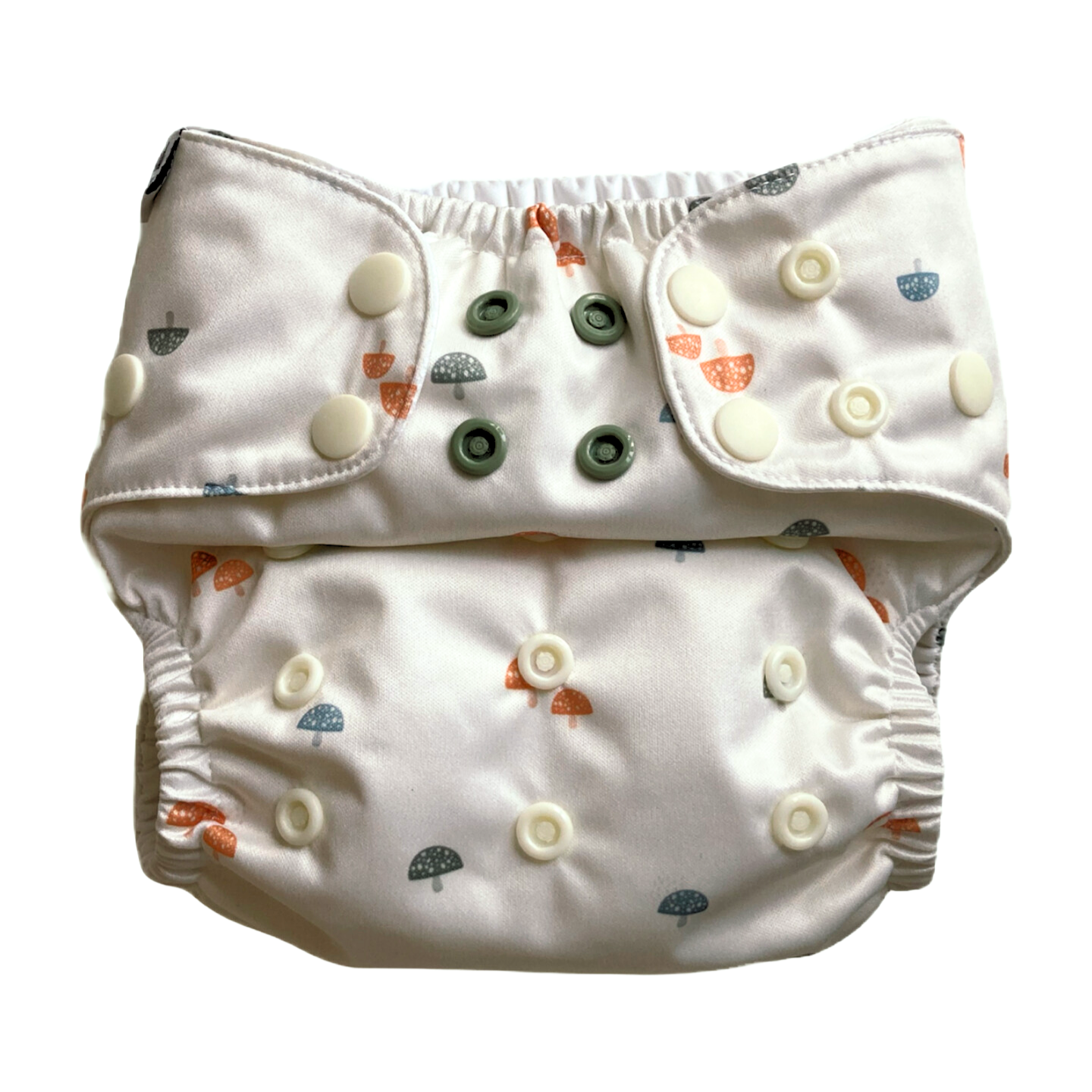The Swedish Forest | Pocket Diaper | Slim 3-15kg: Humleblomster beige / No inserts - - MamaMilla