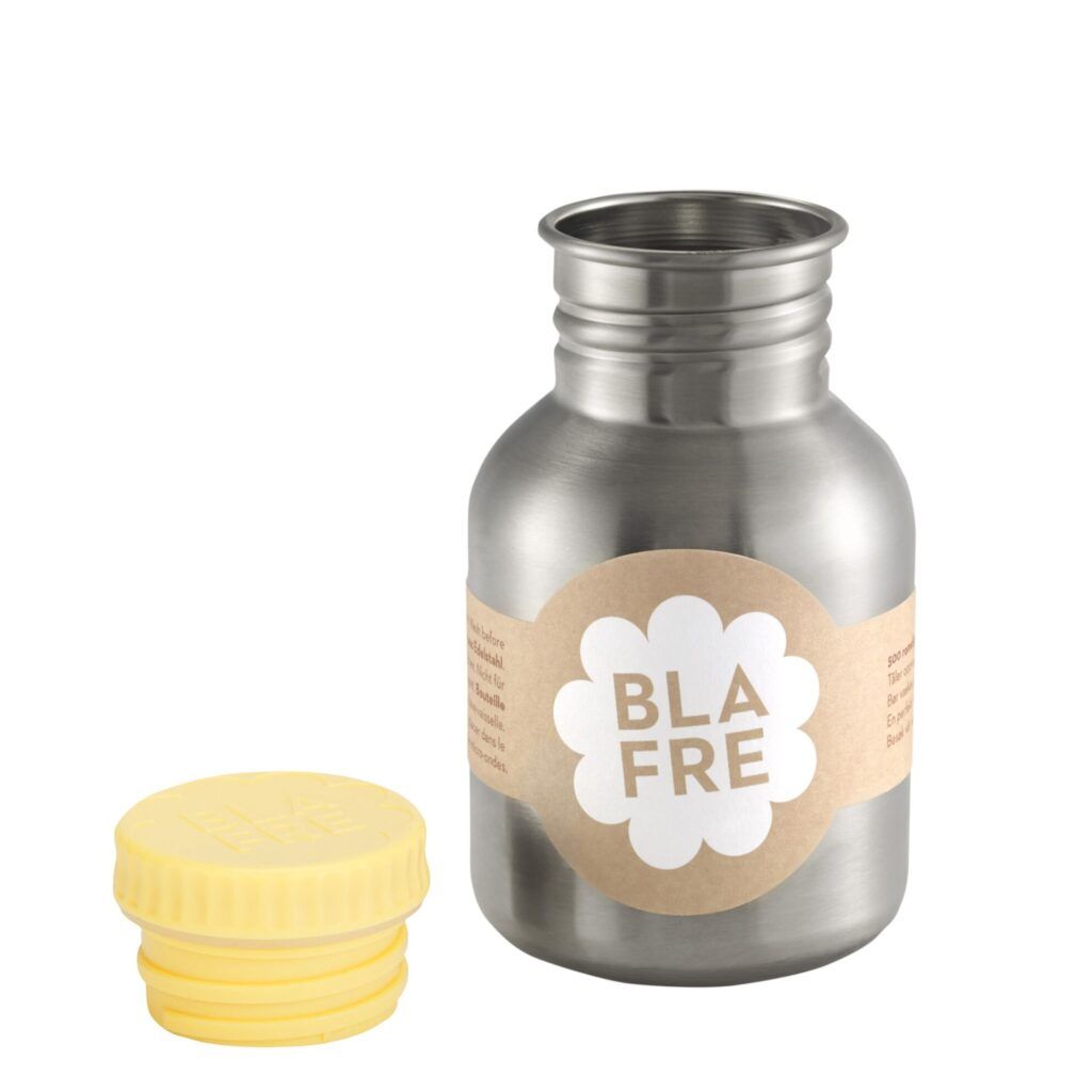 BLAFRE drikkedunk i rustfrit stål - 300 ml - Lys gul - Drikkedunk i stål - MamaMilla