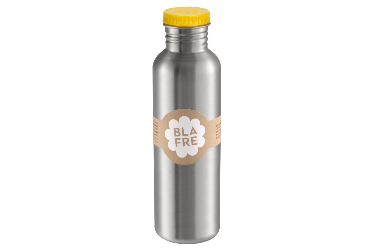 BLAFRE drikkedunk i rustfrit stål - 750 ml - Gul - Drikkedunk i stål - MamaMilla