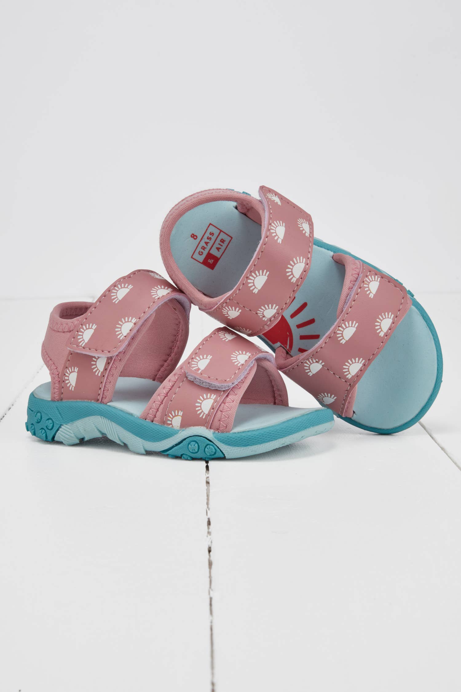 Grass & Air rose sandaler detaljer