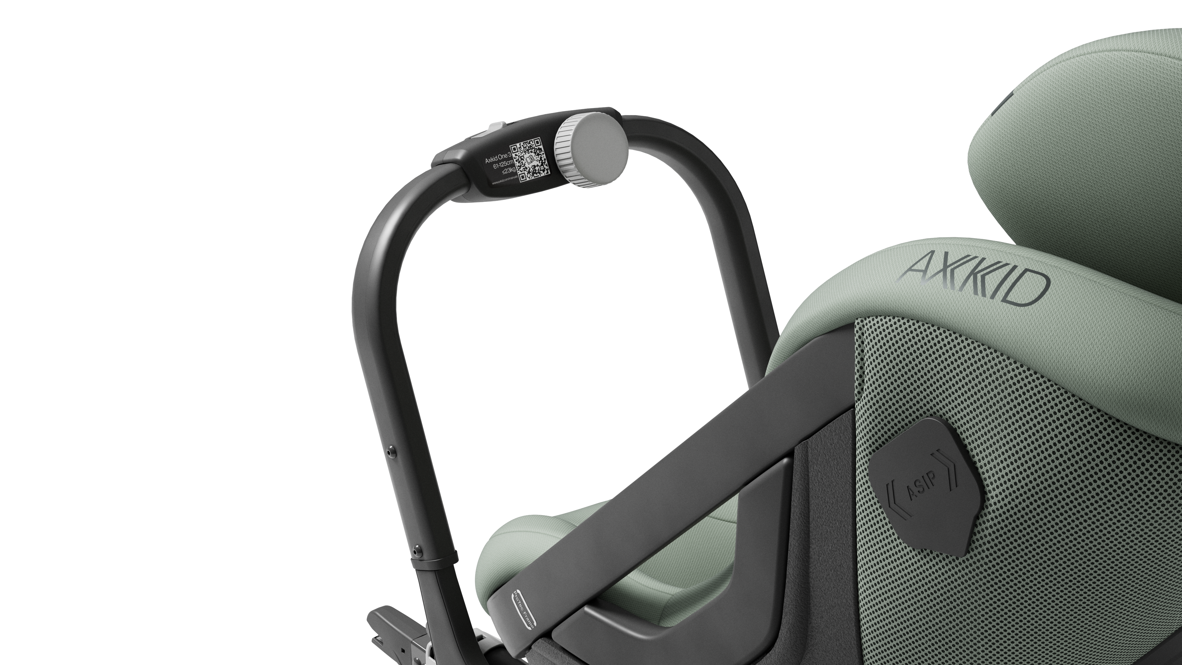 Axkid ONE 3 - Nordic Bloom Green - iSize 61-125 cm - 61-125 cm (3 mdr. til 7 år) - MamaMilla