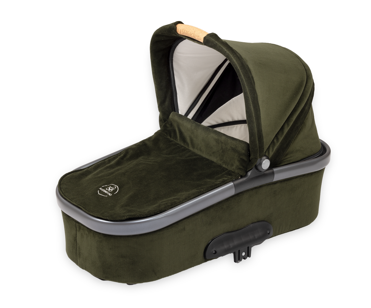 Naturkind Lux Evo Barnevognskasse - 77 cm - Olive (fløjl) - Barnevognskasse Lux Evo - MamaMilla