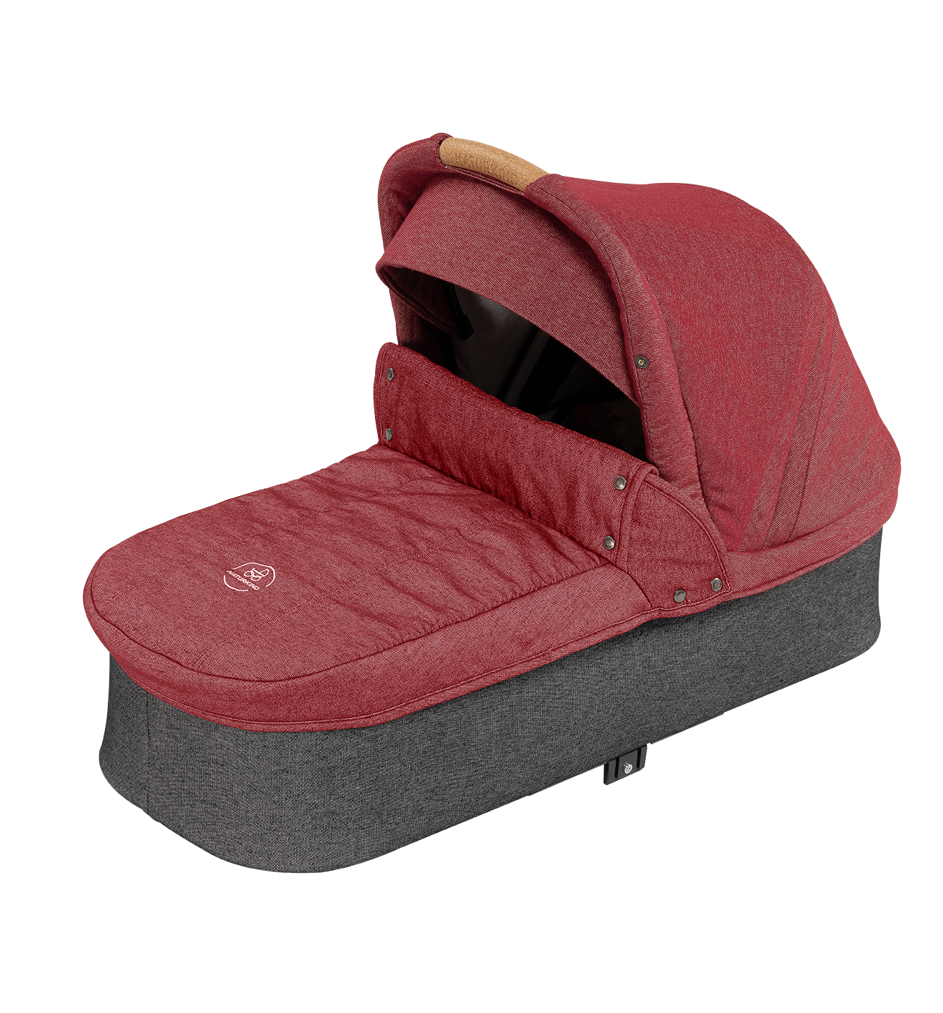 Naturkind Lux Evo Max - 96 cm - Granada (rødmeleret) - Barnevogn med langt liggemål - MamaMilla