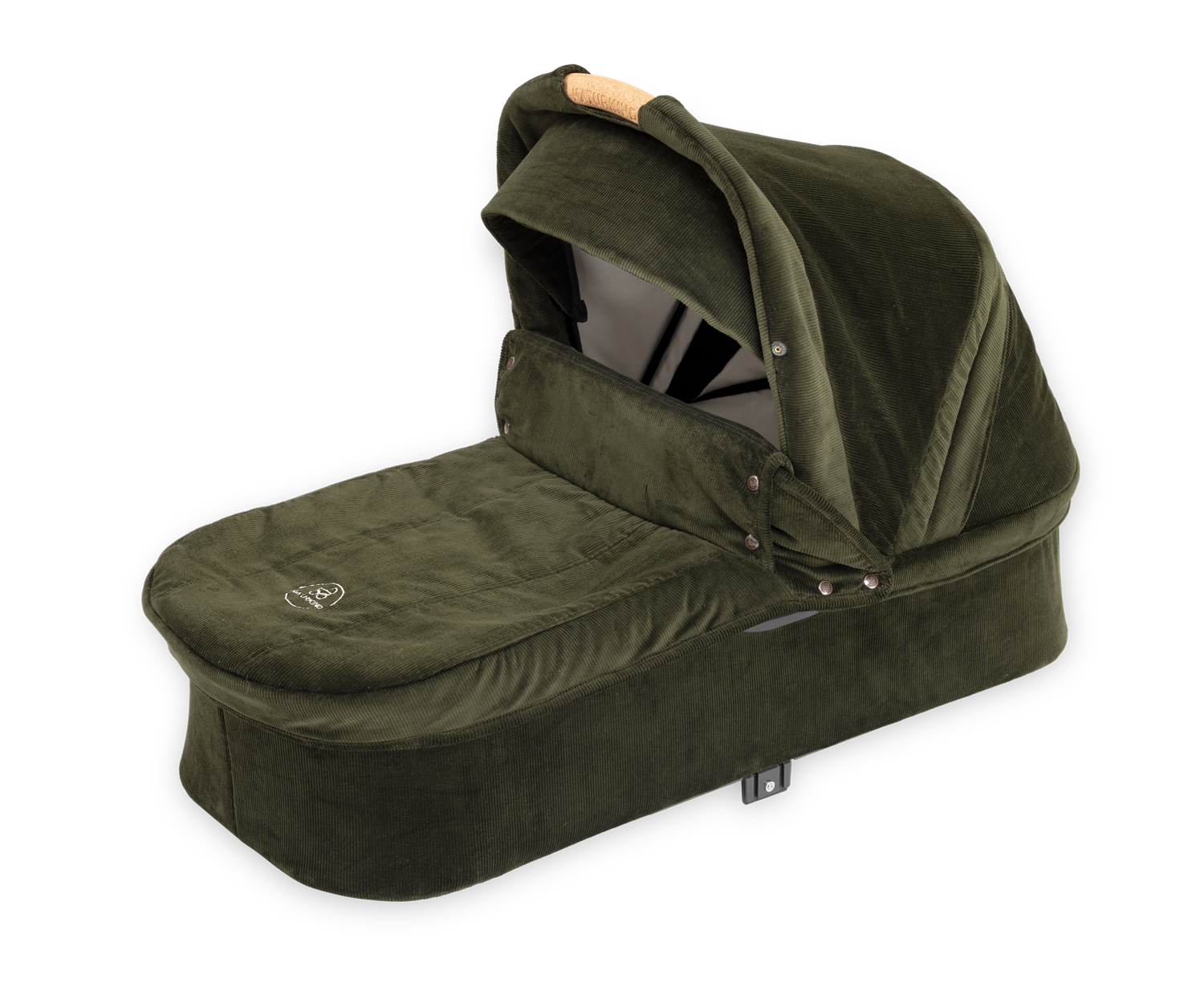 Naturkind Barnevognskasse MAX - 96 cm - Olive (fløjl) - Barnevognskasse MAX - MamaMilla