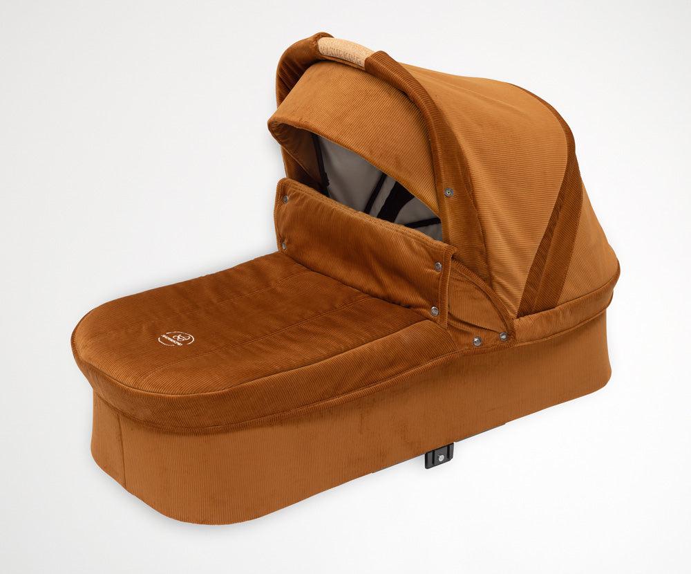 Naturkind IDA MAX - 96 cm - Cognac (fløjl) - Barnevogn med langt liggemål - MamaMilla