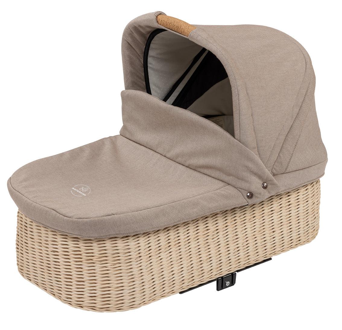 Naturkind Barnevognskasse Flettet - 77 cm - Sand (beige mønster) - Barnevognskasse Flettet - MamaMilla