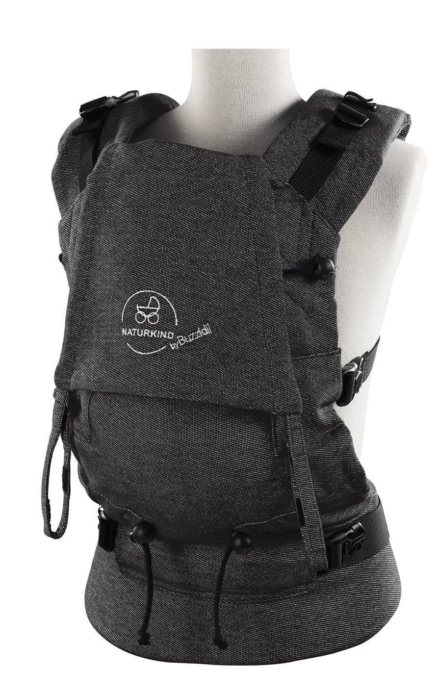 Naturkind Bæresele - Graphit (mørkegråmeleret) - Bæresele - MamaMilla