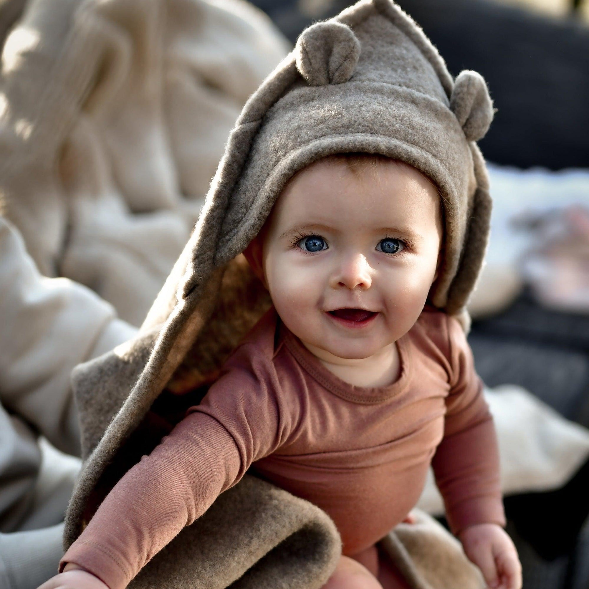 Mikk-line babytæppe i uld - Melange Denver - babytæppe - MamaMilla