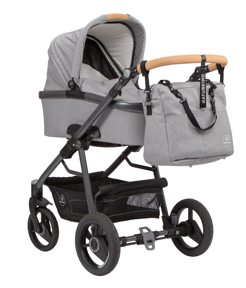 Naturkind pusletaske / organizer - Cognac (fløjl) - Pusletaske - MamaMilla