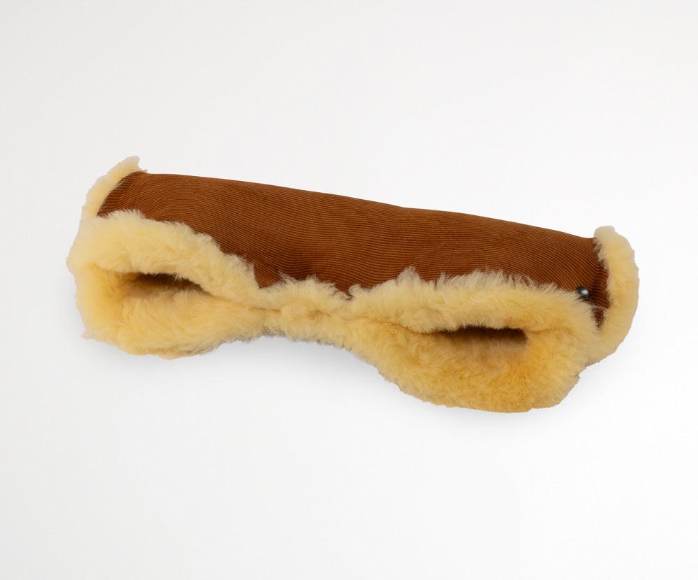 Naturkind håndmuffe i 100% lammeuld - Cognac (fløjl) - Håndmuffe - MamaMilla