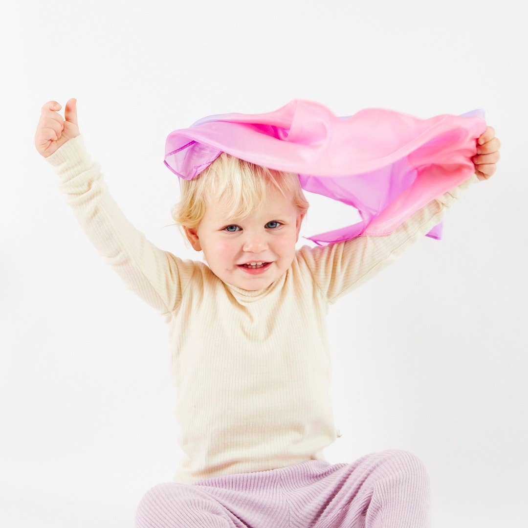 Sarahs Silk Mini Enchanted Playsilks - 100% Silk Natural, Waldorf Toys: Sea - - MamaMilla