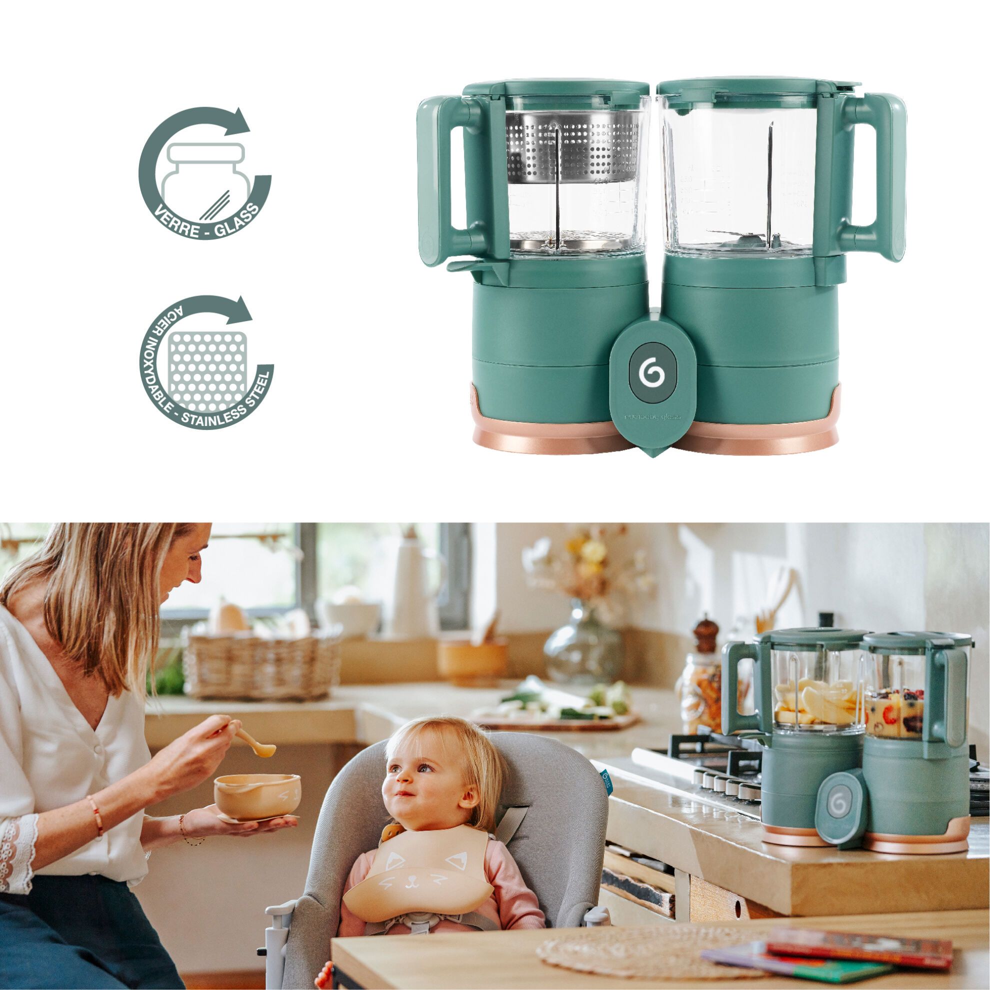 Babymoov Madmaskine - Nutribaby One - Glas - Madmaskine - MamaMilla