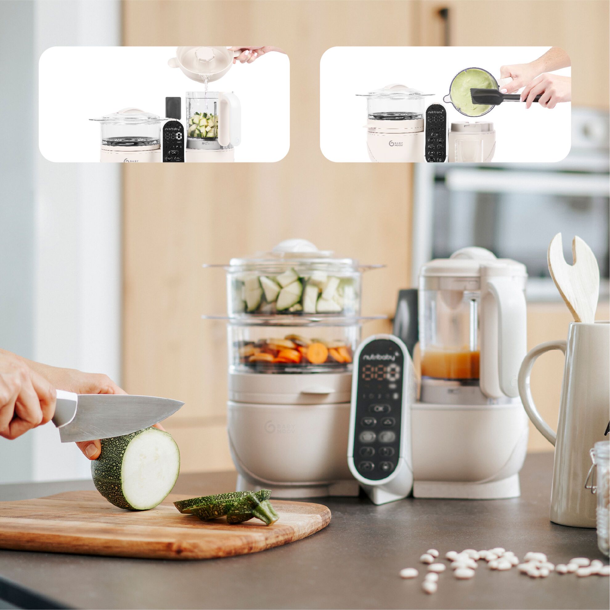 Babymoov Madmaskine - Nutribaby Plus - Mineral Beige - Madmaskine - MamaMilla