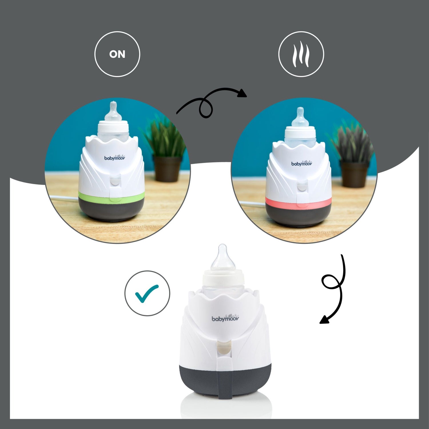 Babymoov Flaskevarmer og Madvarmer Elektrisk (Tulip) - Flaskevarmer - MamaMilla