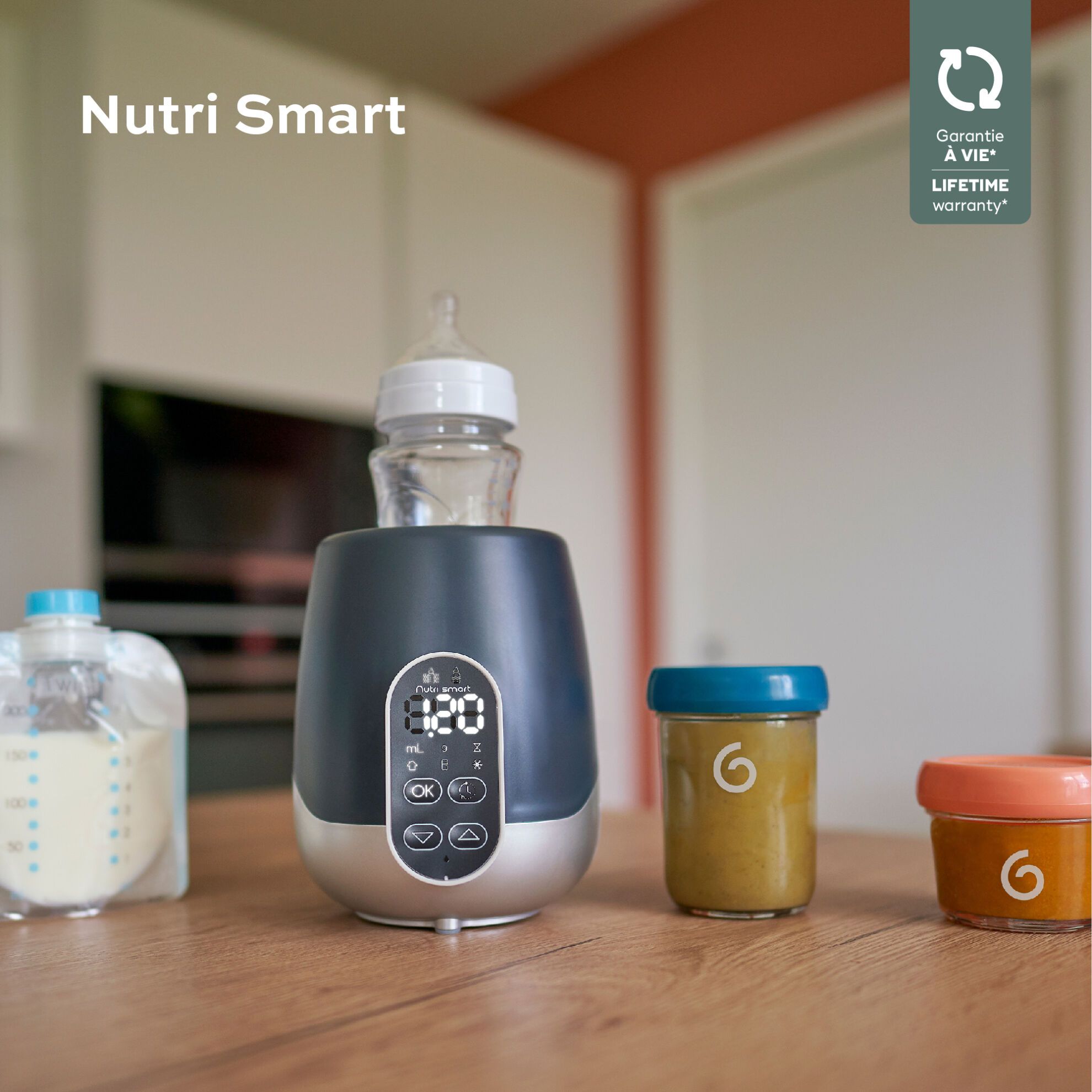 Babymoov Flaskevarmer og Madvarmer Elektrisk (Nutrismart) - Flaskevarmer - MamaMilla