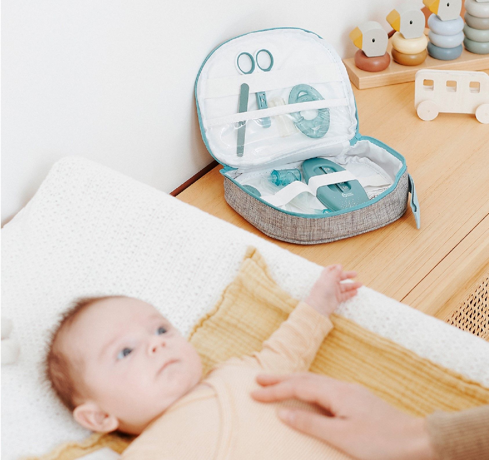 Babymoov Plejesæt til Baby - 9 ting - Blue - Plejesæt - MamaMilla