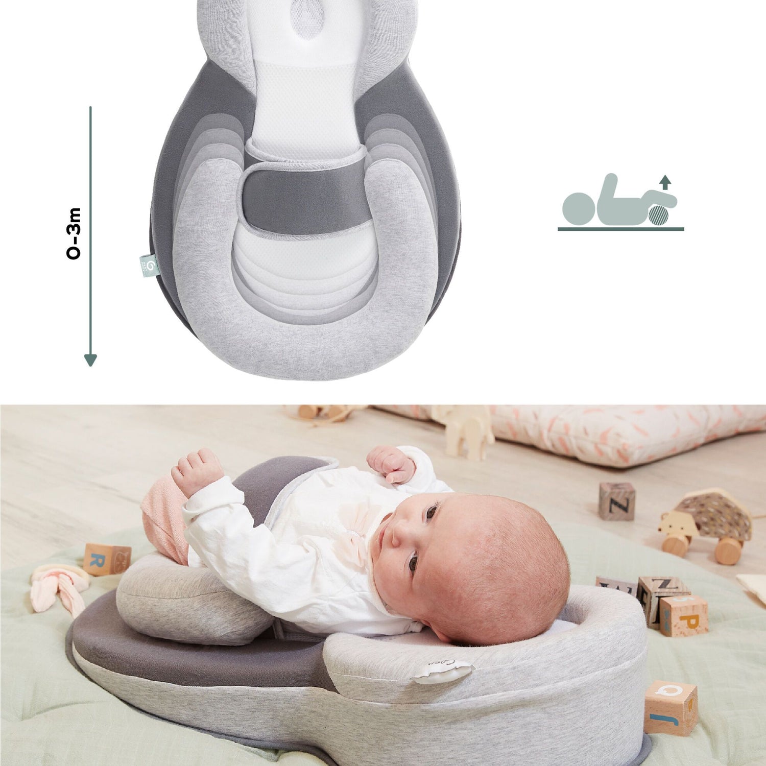 Babymoov Babylounger Cosydream Plus – Smokey - Babynest - MamaMilla