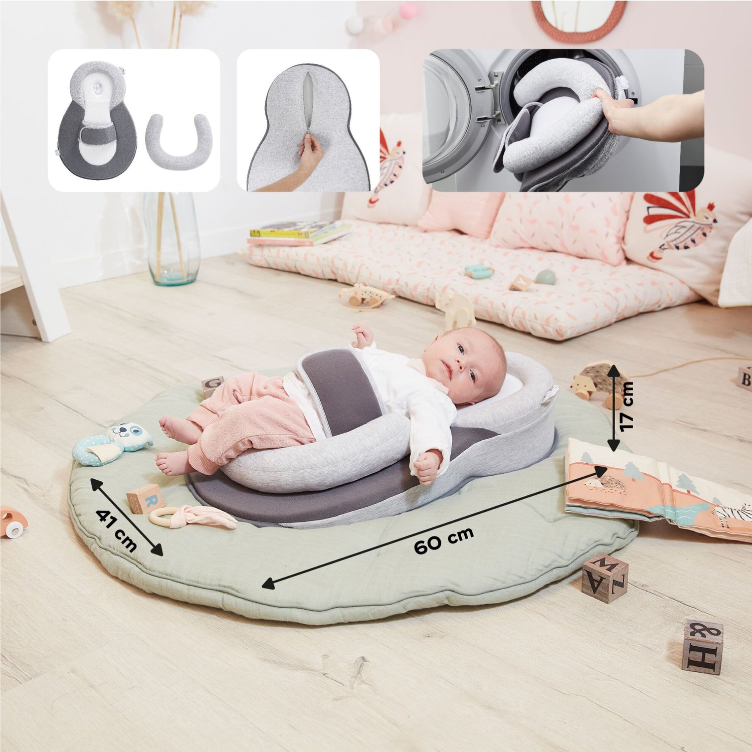 Babymoov Babylounger Cosydream Plus – Smokey - Babynest - MamaMilla