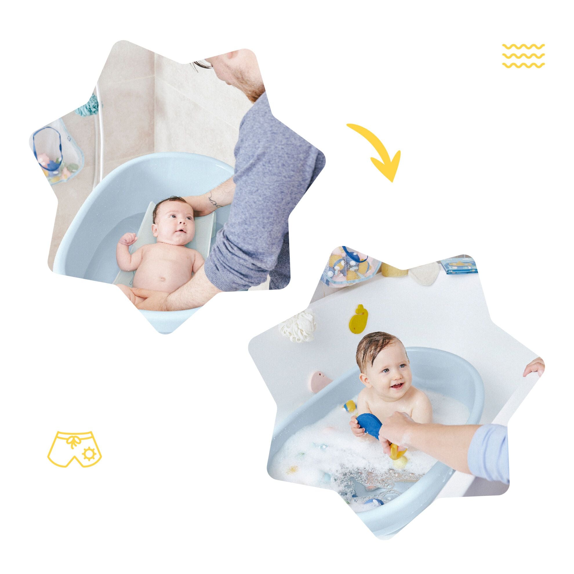 Babymoov Badekar - 0 mdr til 24 mdr - Lyseblå - Badekar - MamaMilla
