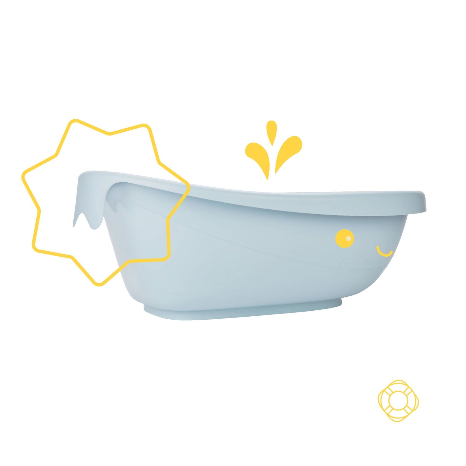 Babymoov Badekar - 0 mdr til 24 mdr - Lyseblå - Badekar - MamaMilla