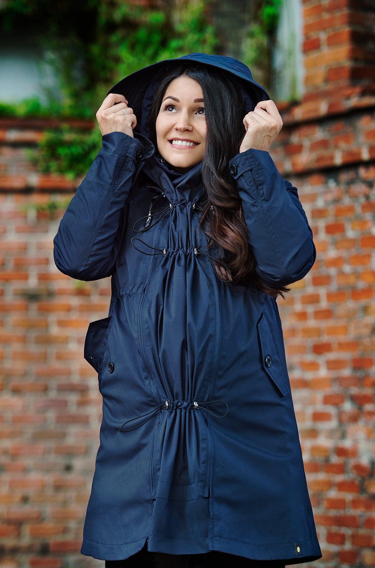 Wombat & Co. KOWARI 4-i-1 helårsjakke til gravide/bærejakke - Navy - Bærejakke - MamaMilla