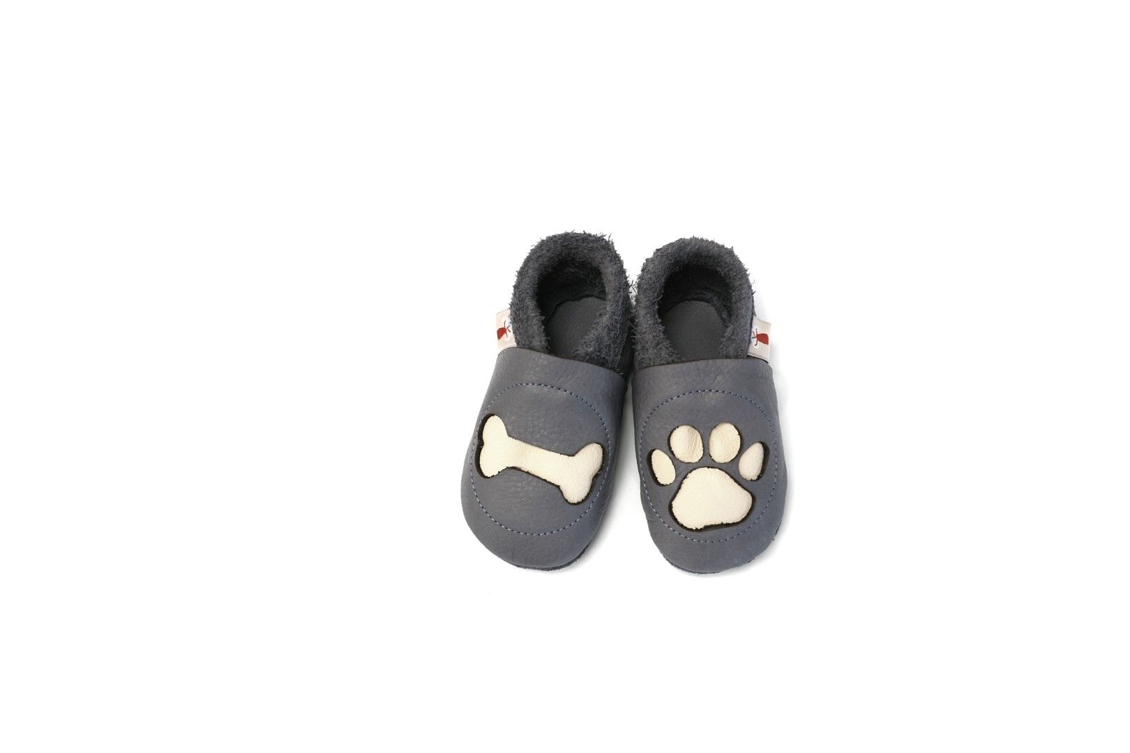 Baobaby Klassisk Babysko - Paw Grey XXL - - MamaMilla