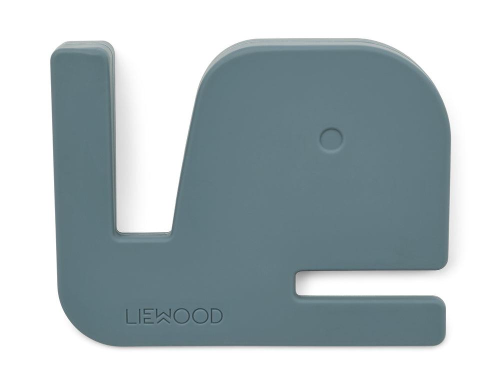 Liewood 2-pak Dørstopper - Bjarke - Hval/krokodille - Whale Blue/Garden Green - Til hjemmet - MamaMilla