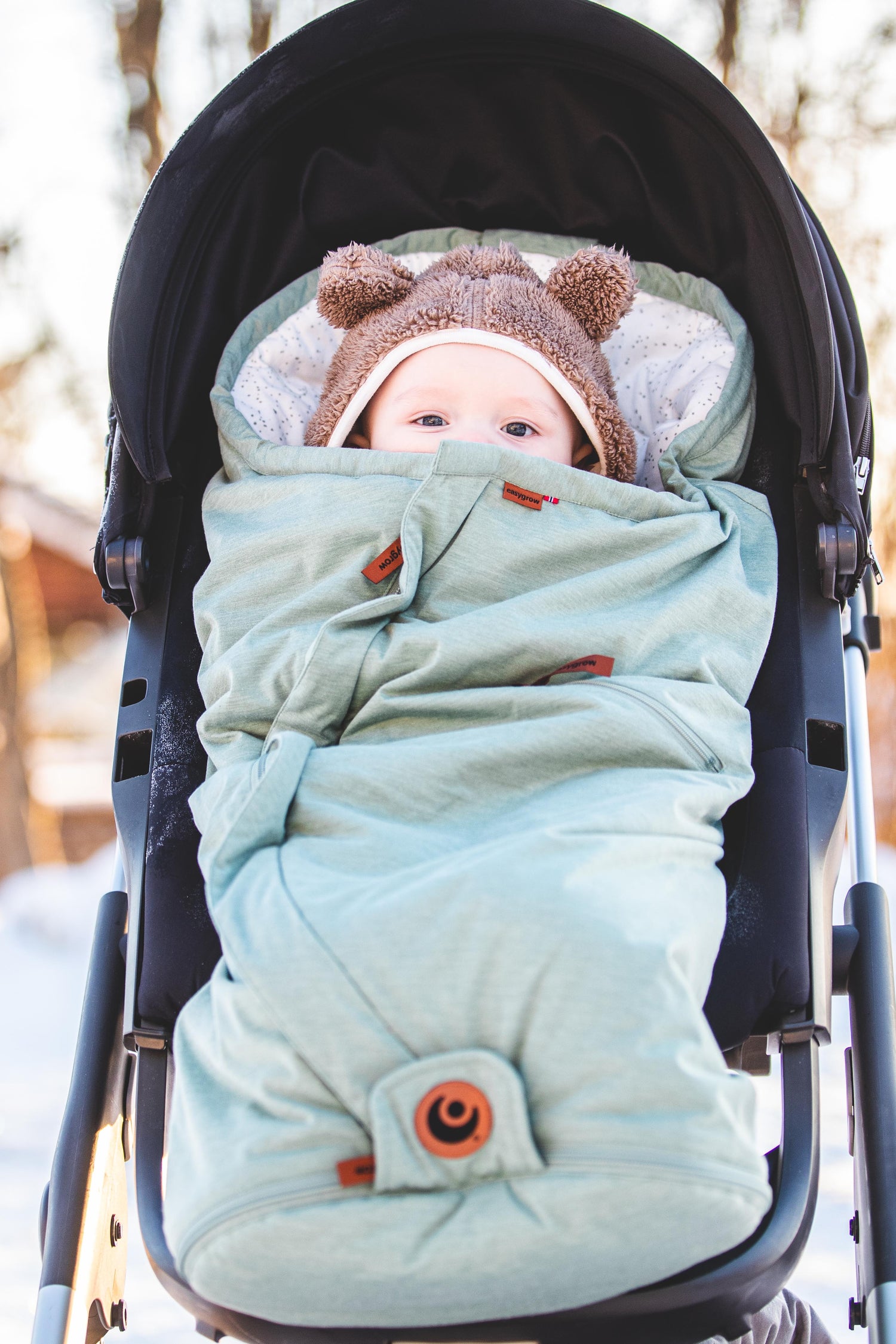 Easygrow LYNG kørepose - Grey - Kørepose - MamaMilla