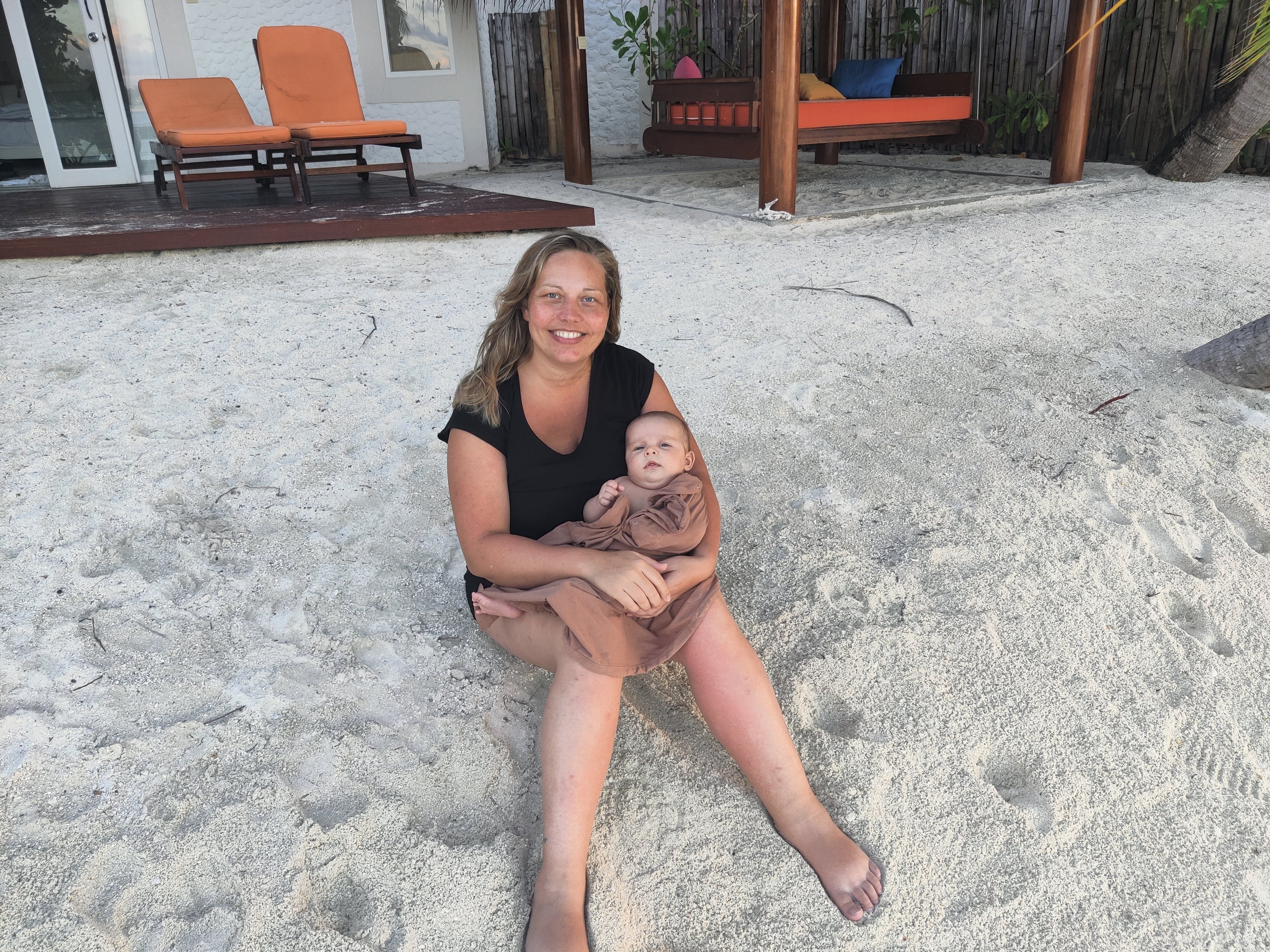 Cloby UV-tæppe med UPF 50+ - Dusty Blue - UV-tæppe - MamaMilla