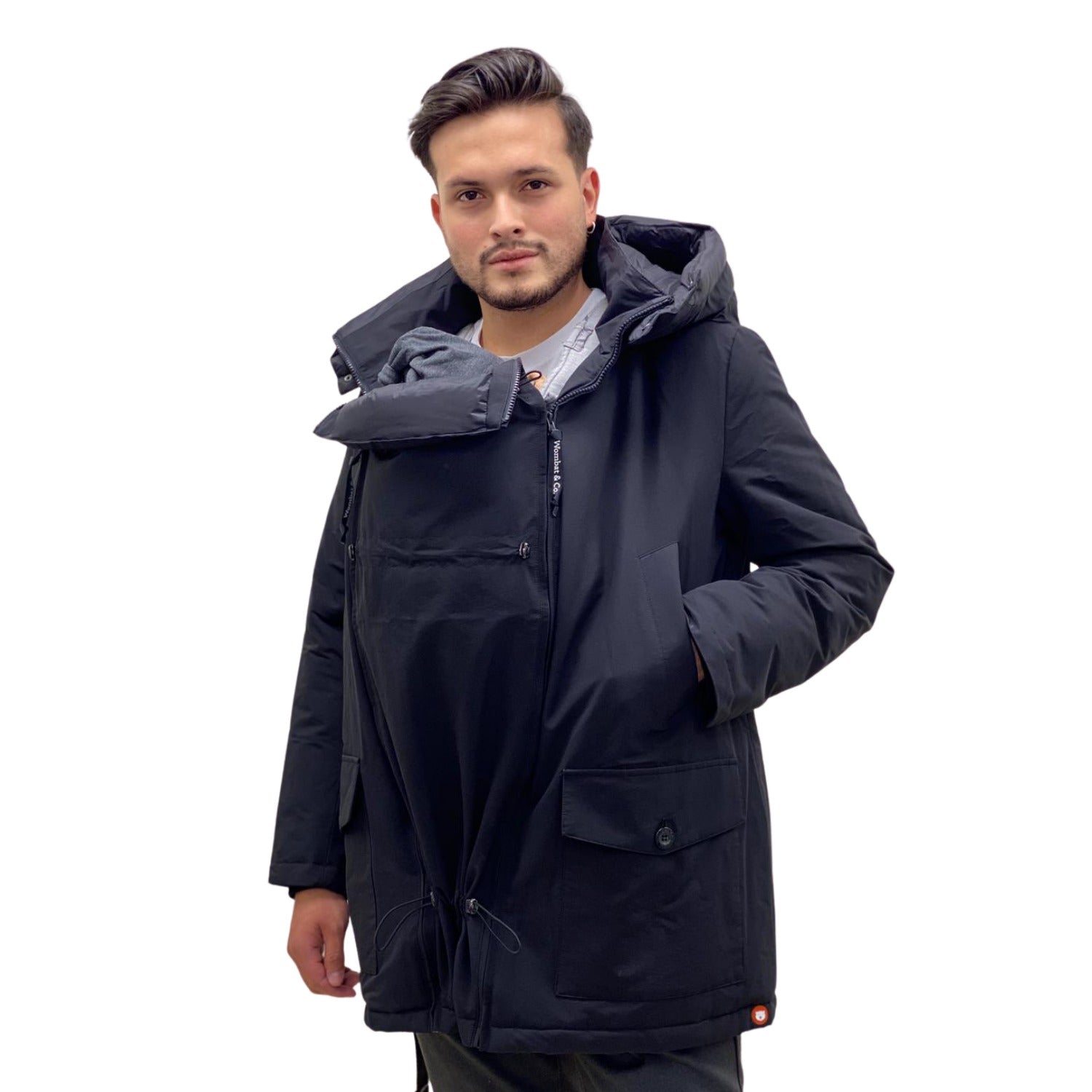 Wombat & Co. KOALA 4-i-1 vinterjakke til gravide/bærejakke (unisex) - Sort - Bærejakke - MamaMilla