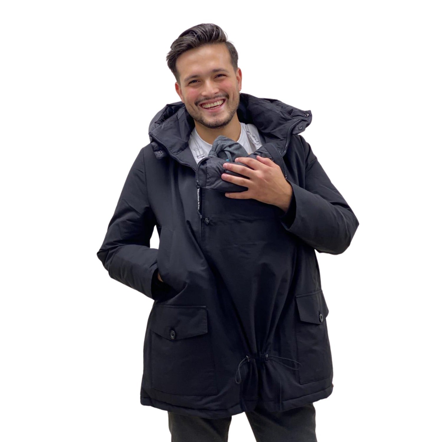 Wombat & Co. KOALA 4-i-1 vinterjakke til gravide/bærejakke (unisex) - Sort - Bærejakke - MamaMilla