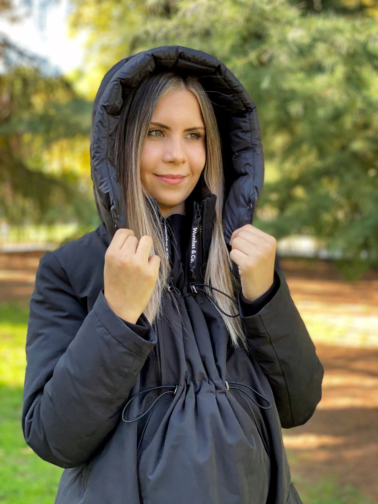 Wombat & Co. KOALA 4-i-1 vinterjakke til gravide/bærejakke (unisex) - Sort - Bærejakke - MamaMilla