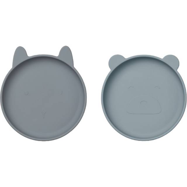 Liewood Olivia Tallerken 2-pak - Rabbit & Bear Mix