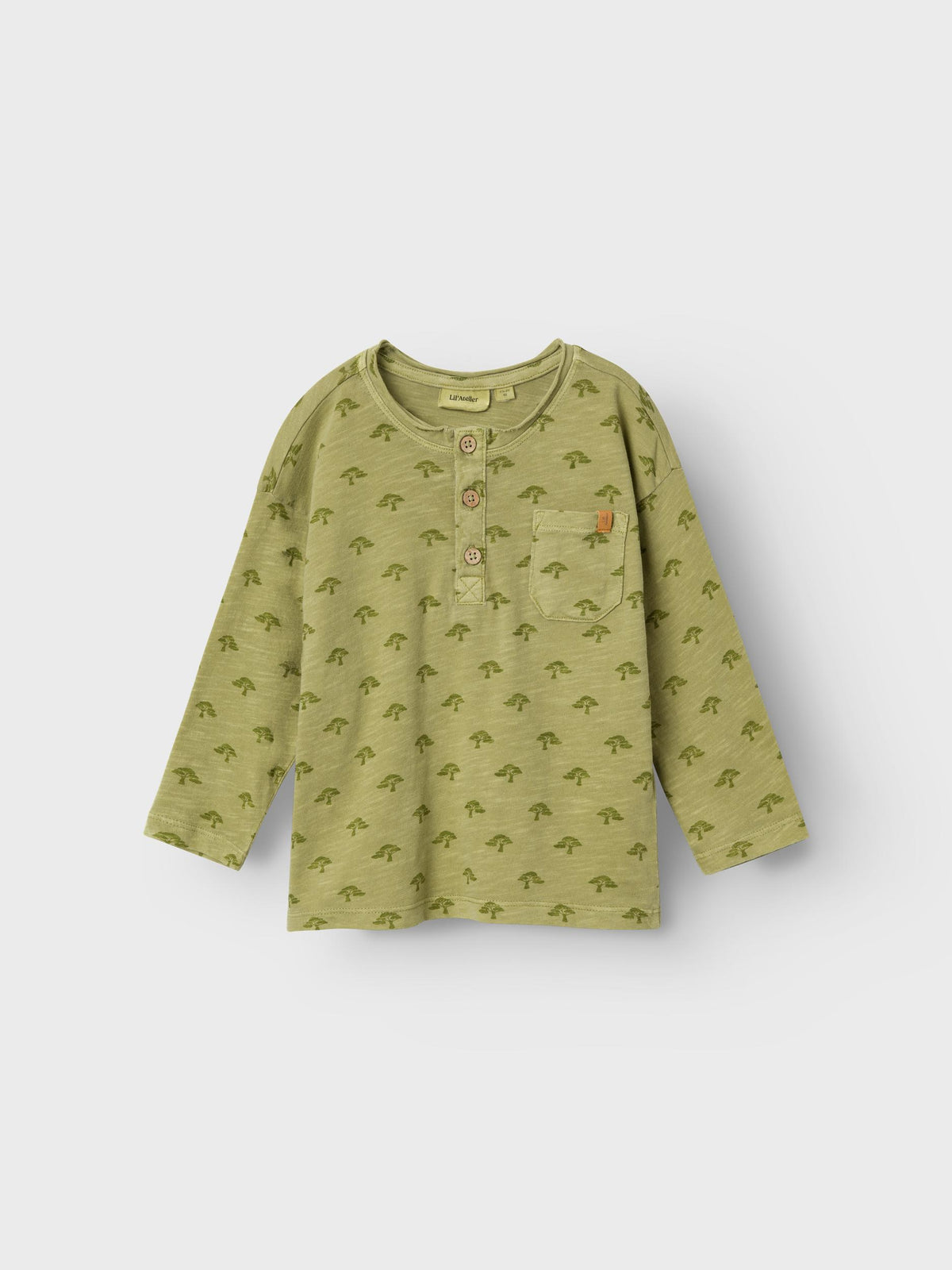 Lil&#39; Atelier t-shirt med lange ærmer - Sage - t-shirt - MamaMilla
