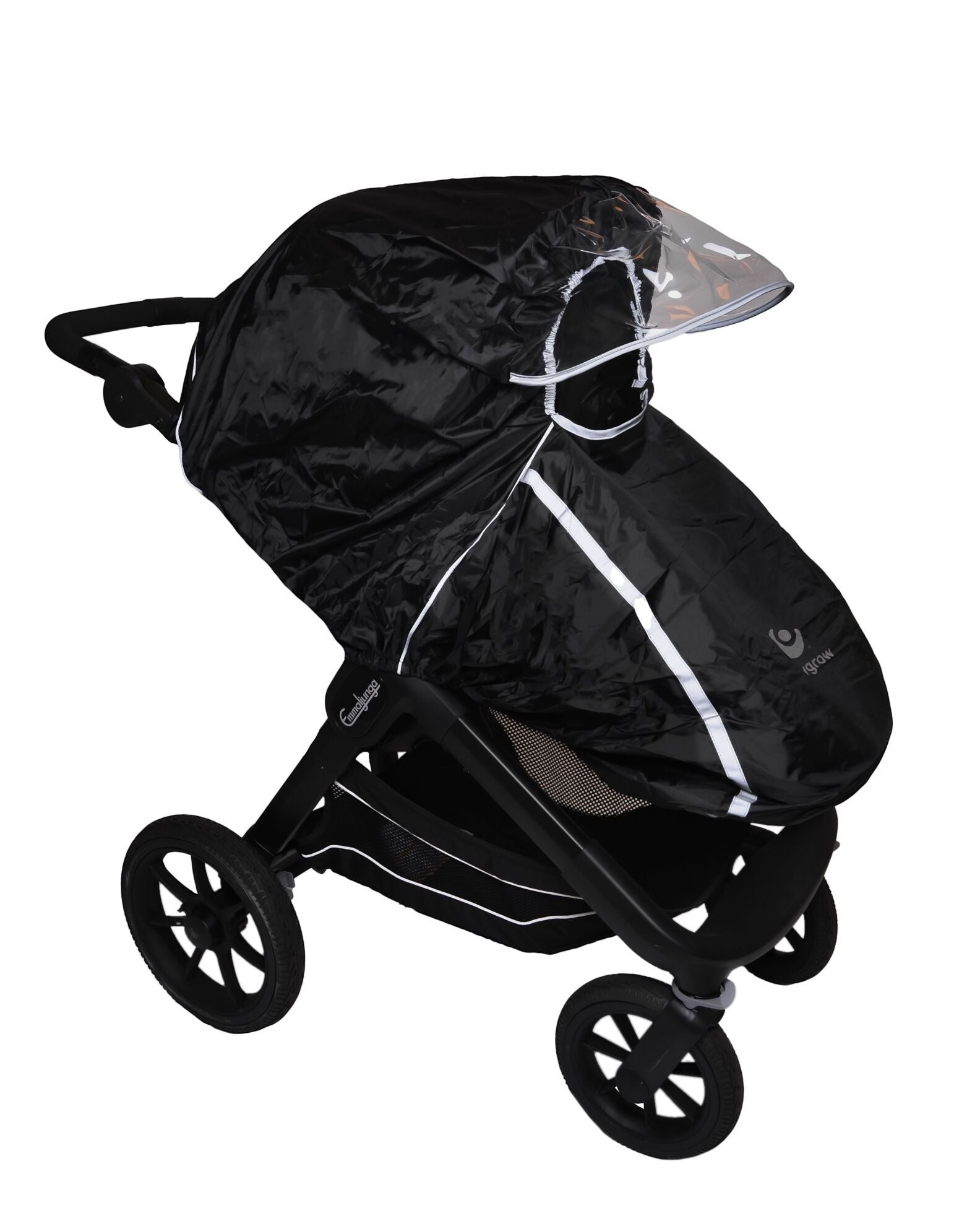 Easygrow Raincover Black - Regnslag singlevogn - MamaMilla