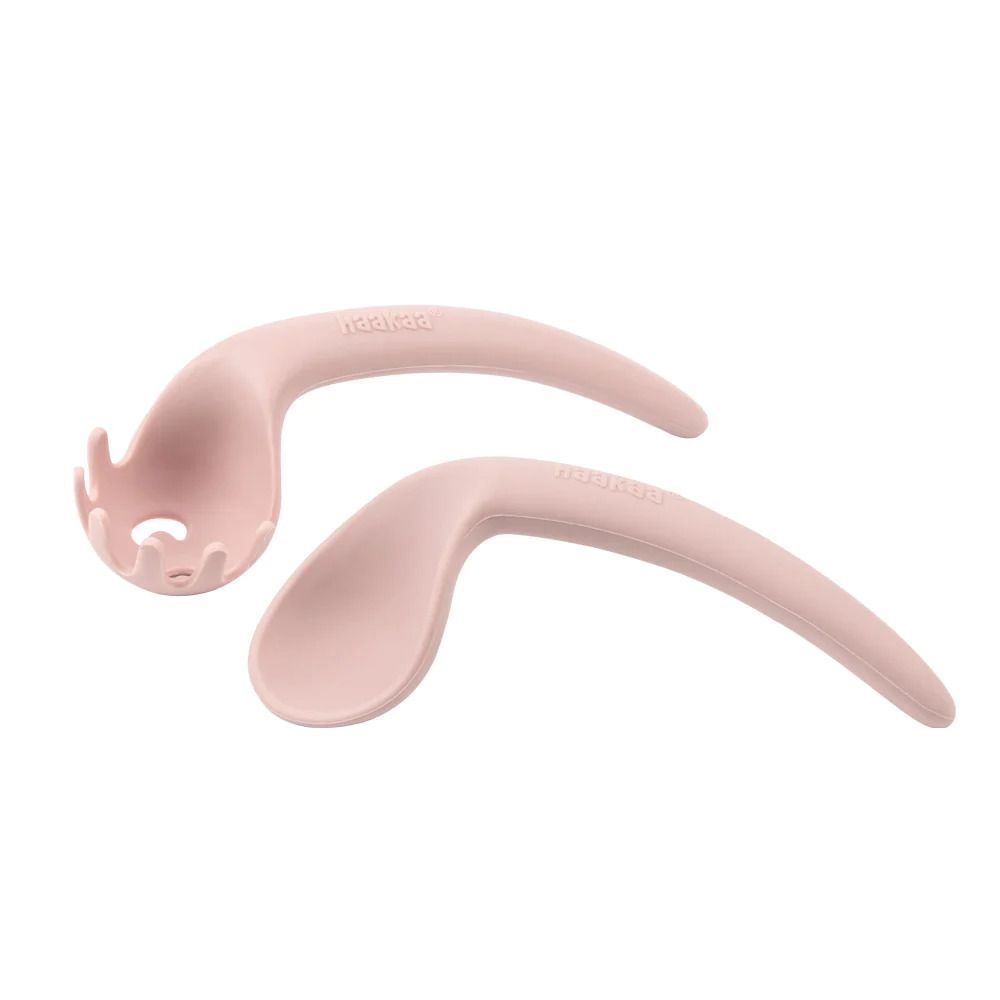 Haakaa Silikone Ske Sæt- Blush - Bestik - MamaMilla