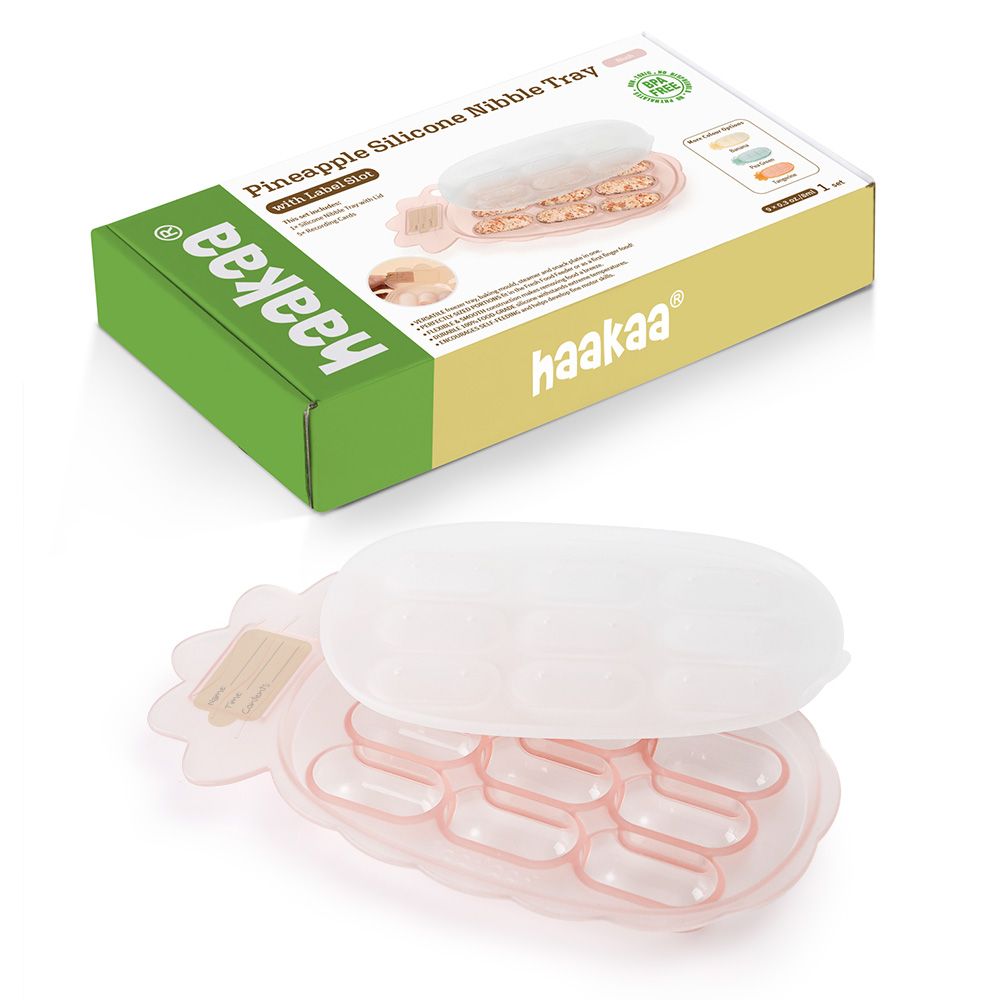 Haakaa Pineapple Silikone frysebakke - Blush - Frysebakke - MamaMilla