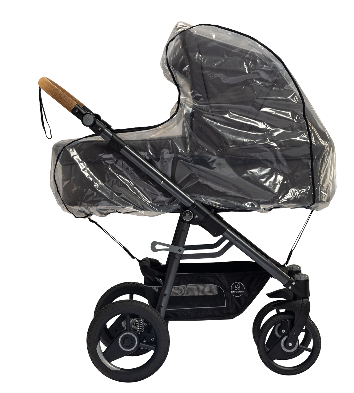 Naturkind Lux Evo Max - 96 cm - Cognac (fløjl) - Barnevogn med langt liggemål - MamaMilla