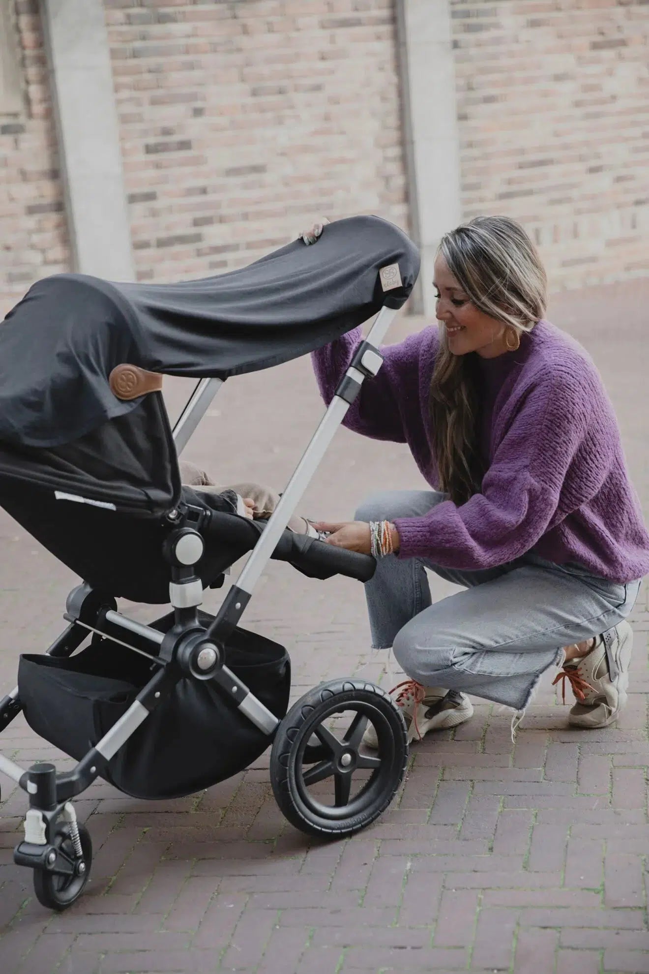 Cloby UV-tæppe med UPF 50+ - Dusty Blue - UV-tæppe - MamaMilla