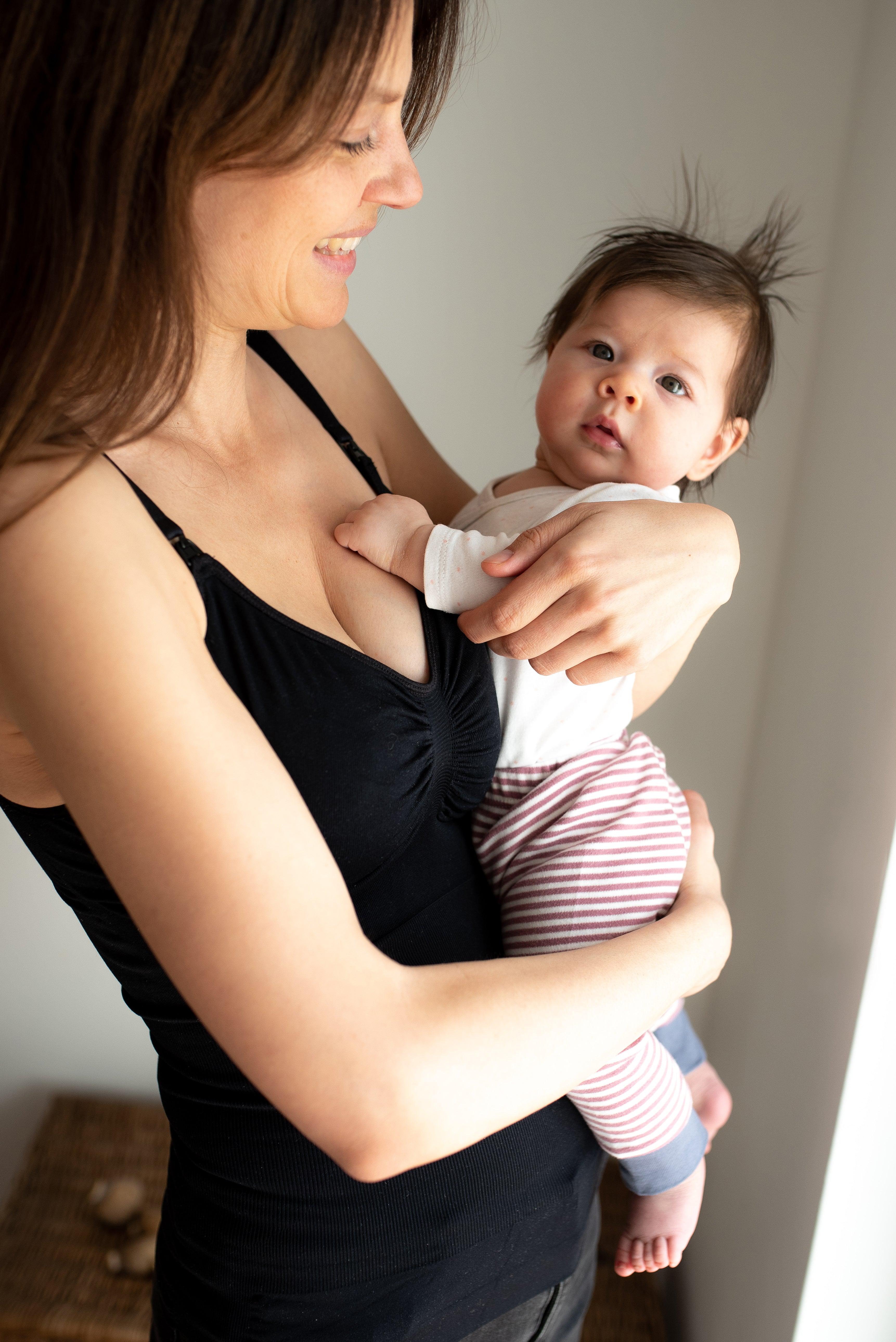 Carriwell Ammetop med shapewear - Sort - Ammetøj - MamaMilla