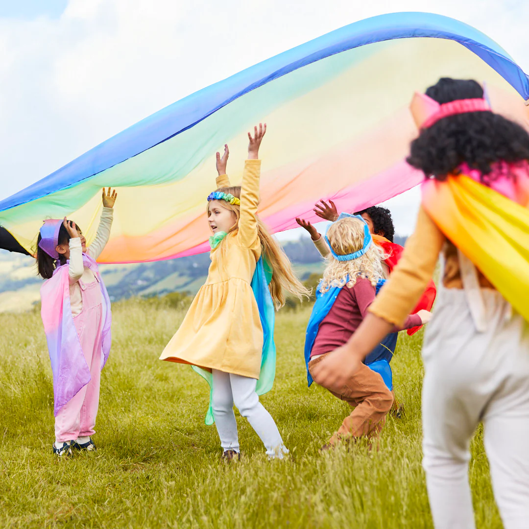 Sarahs Silk Double Rainbow Playsilk - - MamaMilla