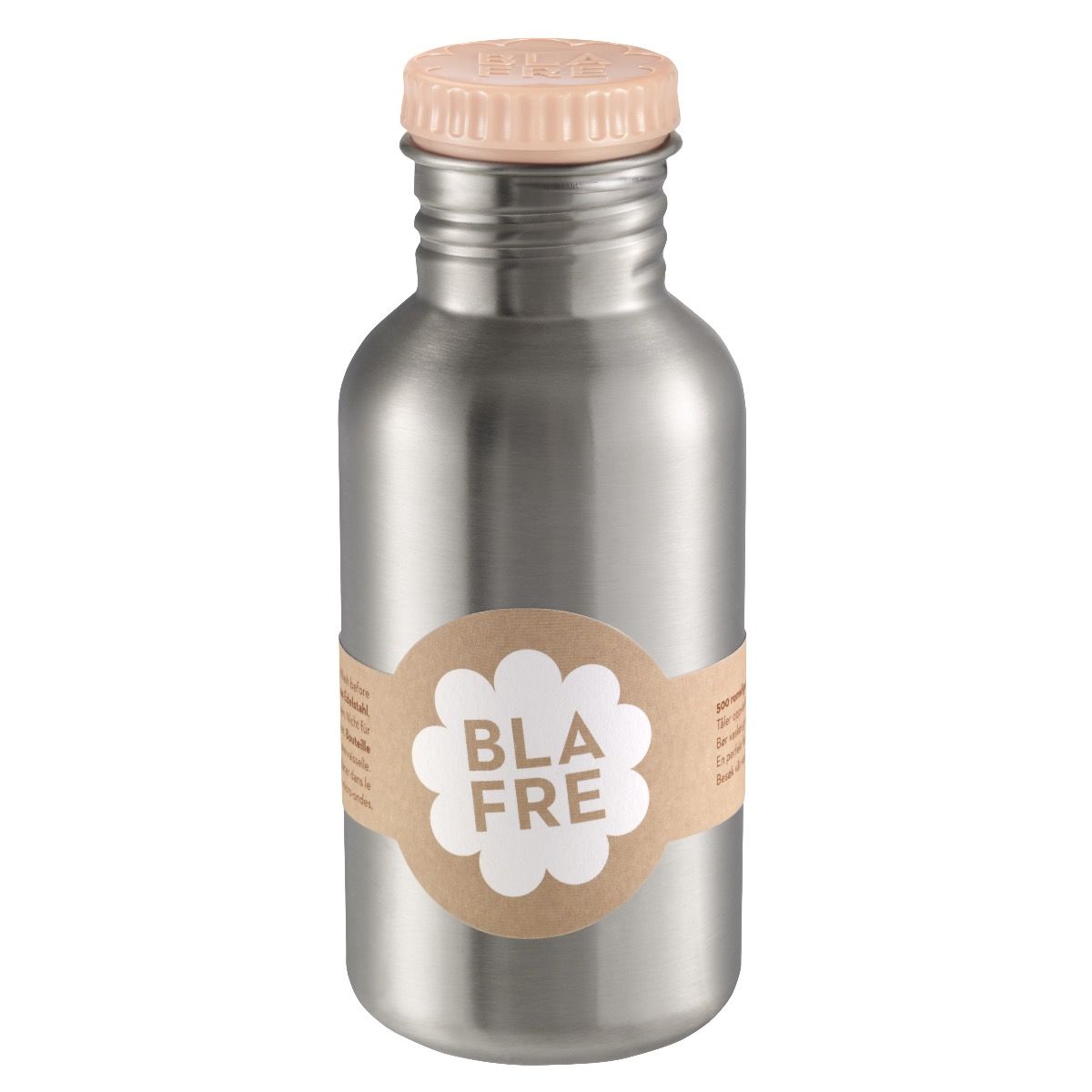 BLAFRE drikkedunk i rustfrit stål - 500 ml - Fersken - Drikkedunk i stål - MamaMilla