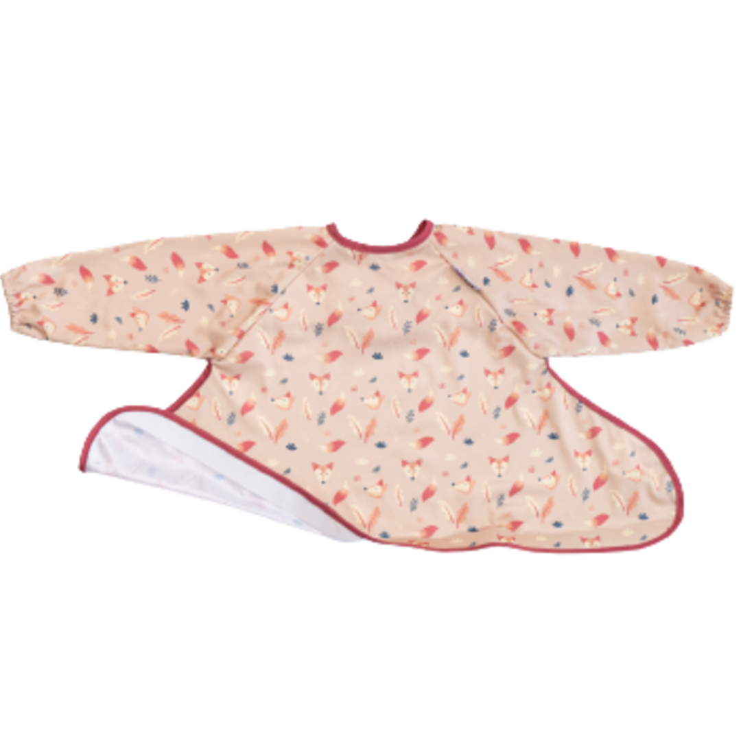 Tidy Tot Hagesmæk med Lange Ærmer til Bakke - Sand Ræv - Hagesmæk med ærmer - MamaMilla